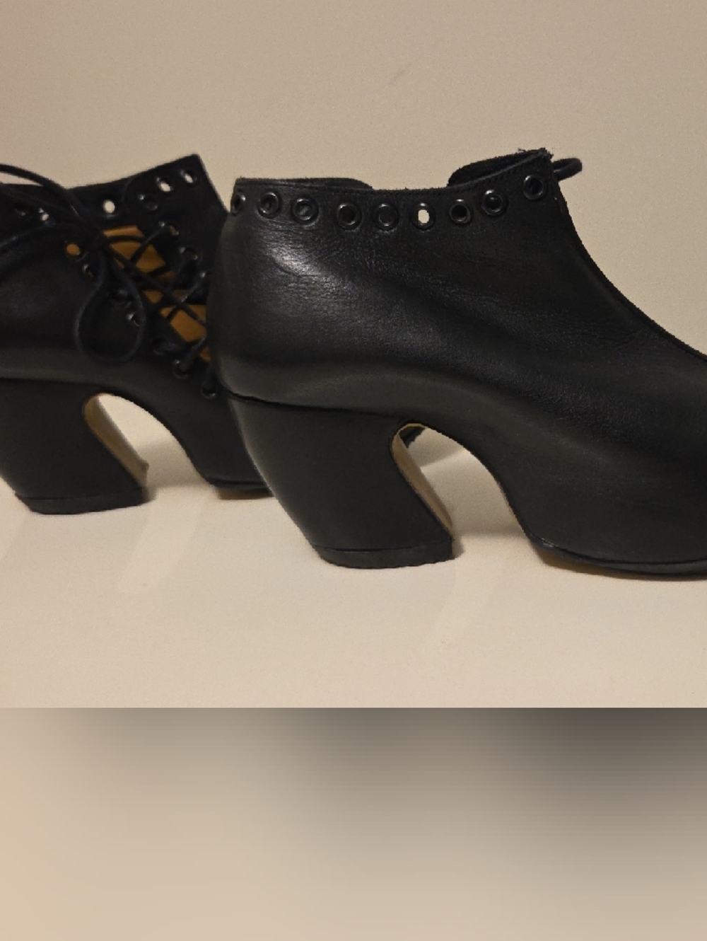 Fluevog Leather Lace-Up Platform Oxfords - Like NEW - Picture 7 of 9